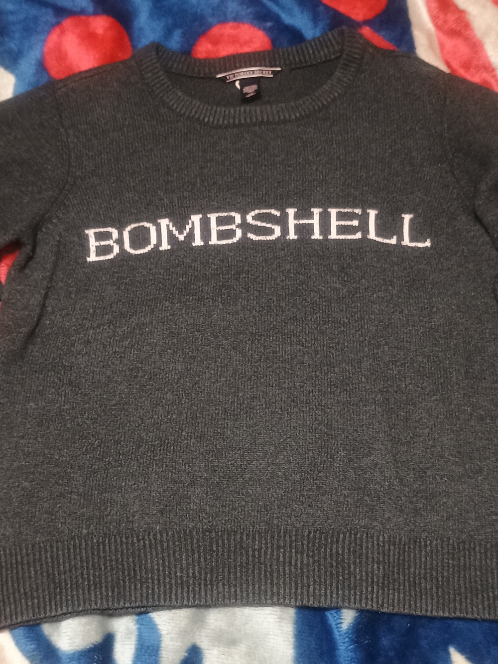 Victoria's Secret Bombshell Crewneck Sweater in Charcoal
